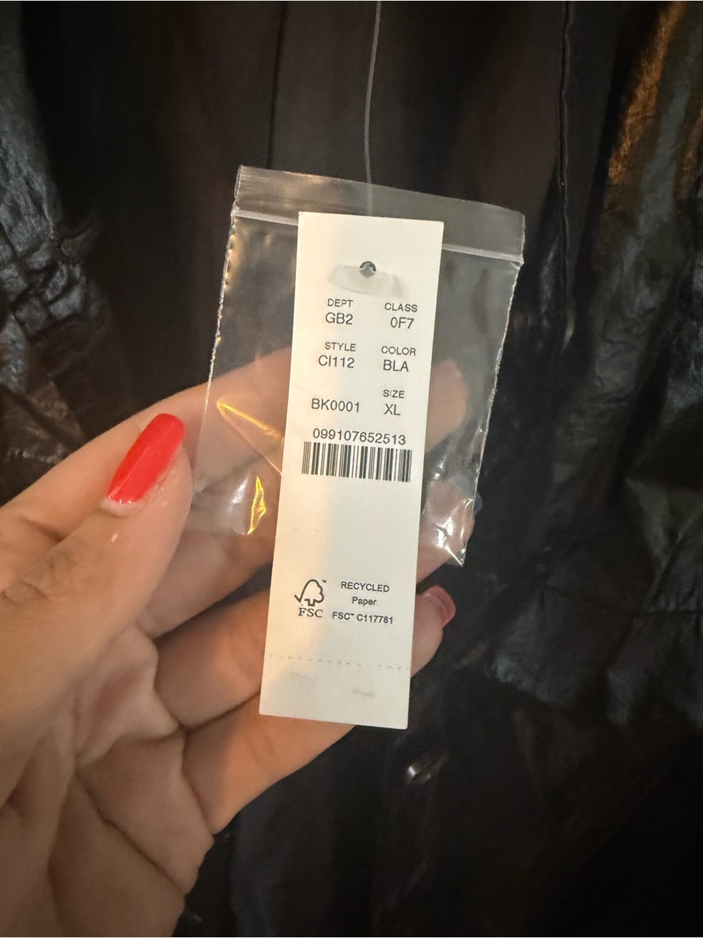 XL J crew rain or shine Glossy Black Trench Coat - Picture 2 of 5